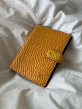 Louis Vuitton Mustard Epi Leather Small Agenda Cover